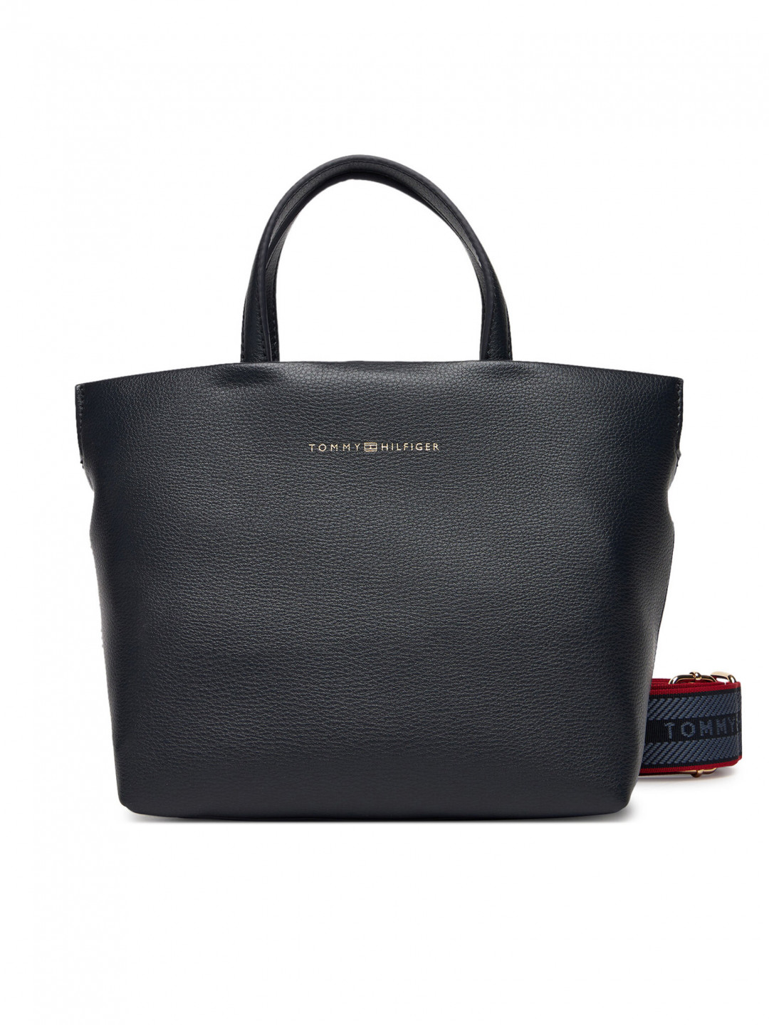 Tommy Hilfiger Kabelka Th Logotape Mini Tote AW0AW17694 Tmavomodrá